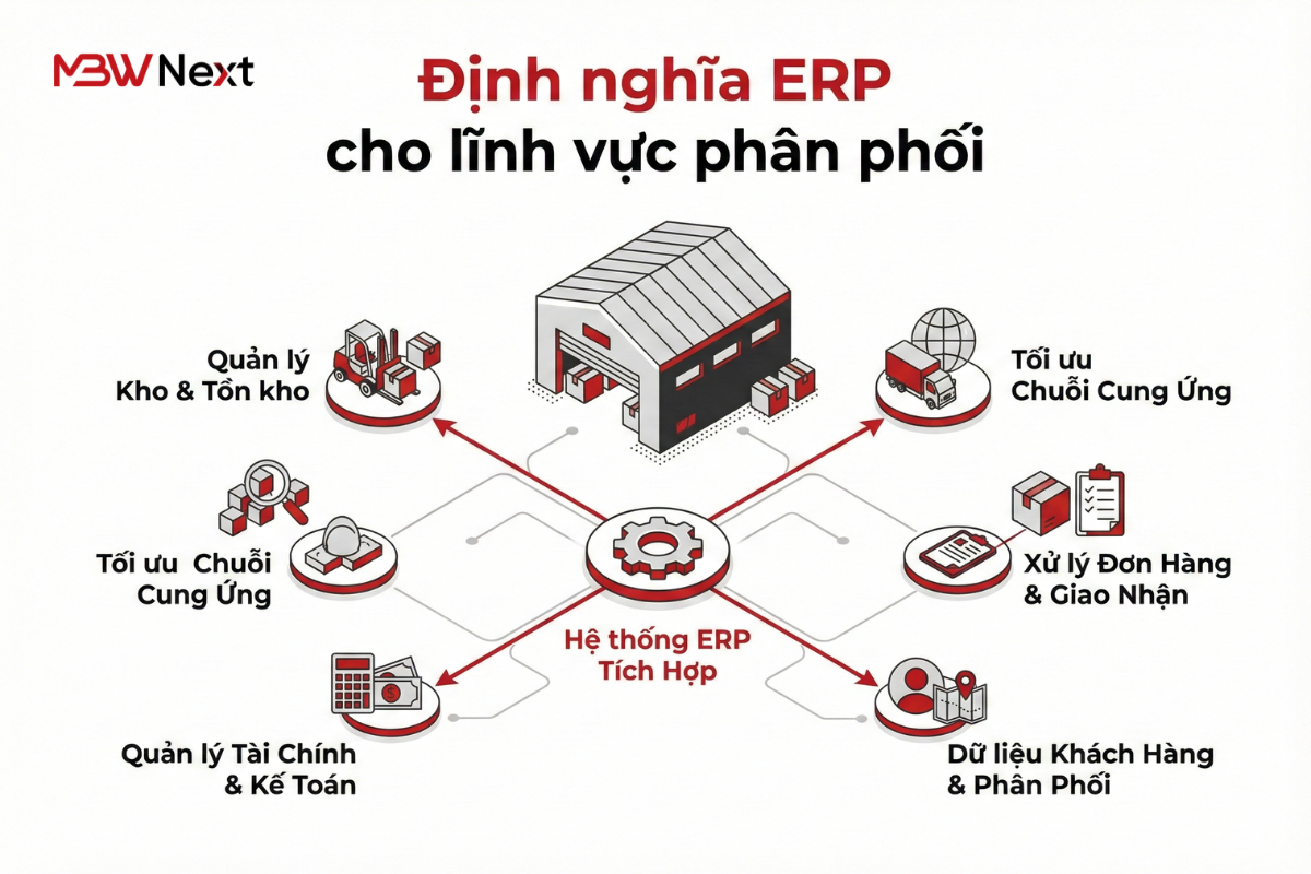 Định nghĩa ERP cho lĩnh vực phân phối