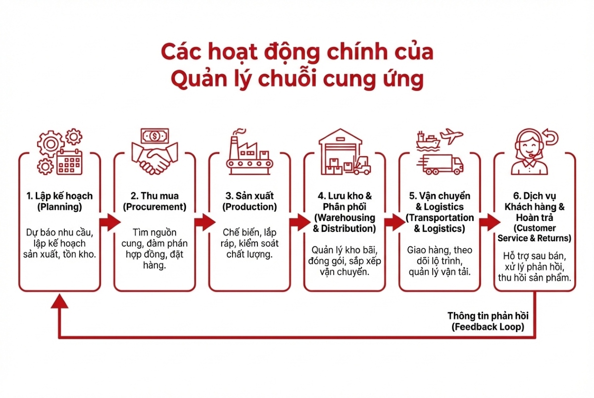 Các hoạt động quản trị chuỗi cung ứng