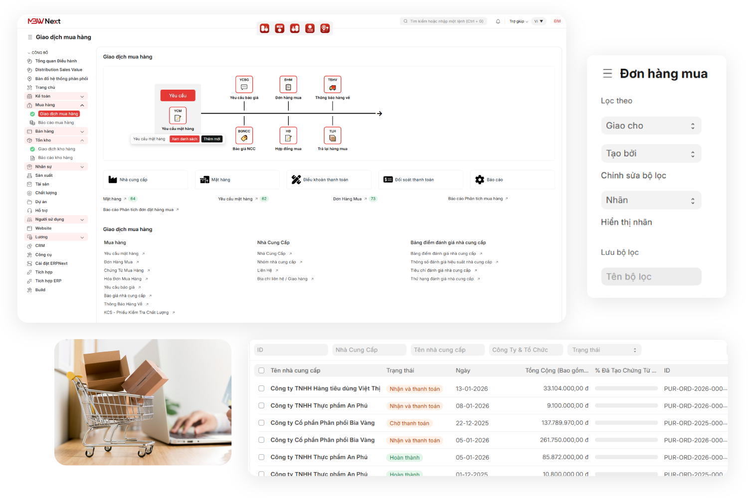 phân hệ Mua hàng MBW Next