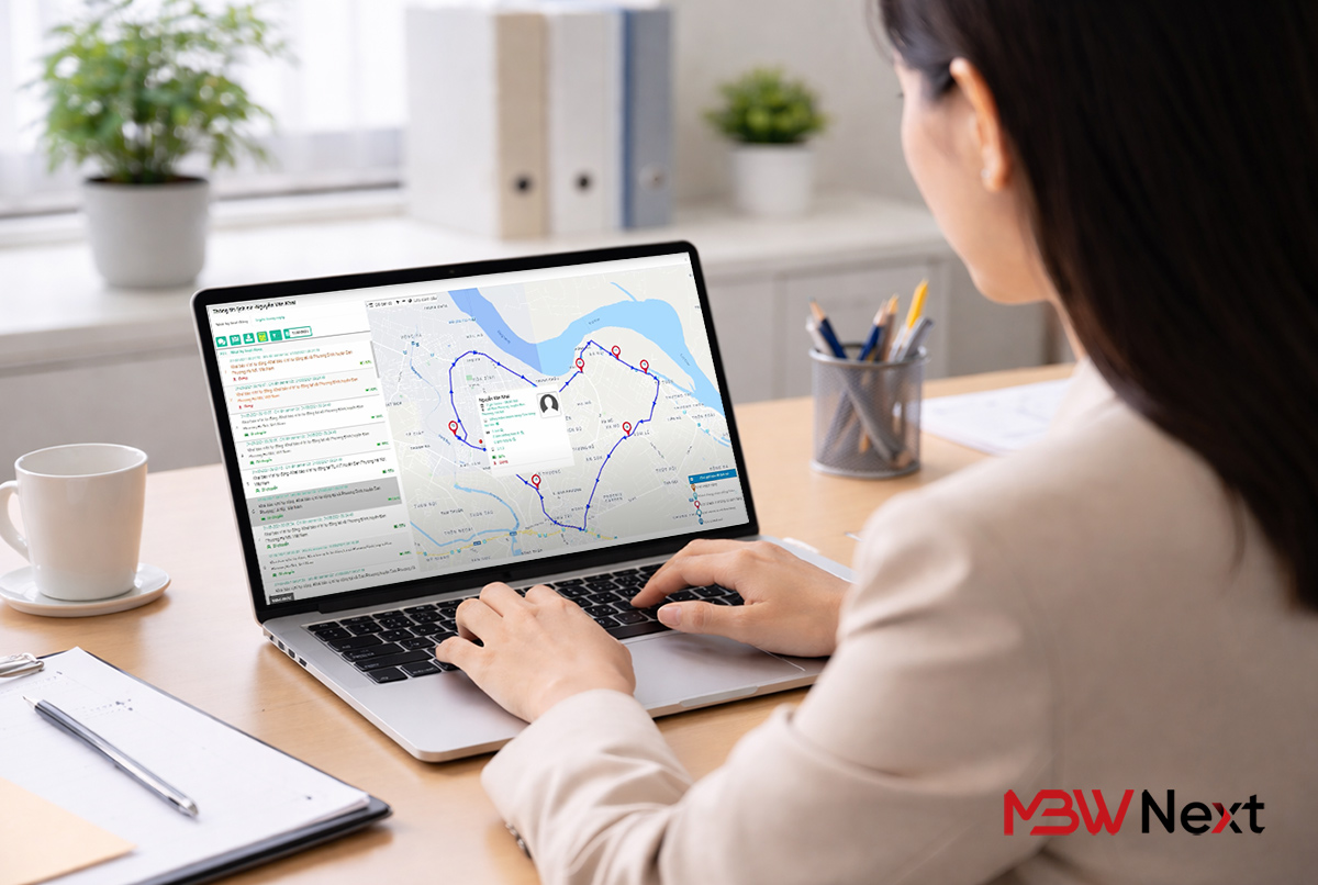 Tổng quan về phần mềm quản lý nhân viên sales đi tuyến MBW Next DMS