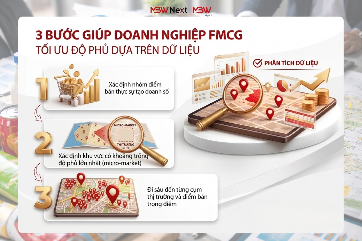 3 bước giúp doanh nghiệp FMCG tối ưu độ phủ dựa trên dữ liệu