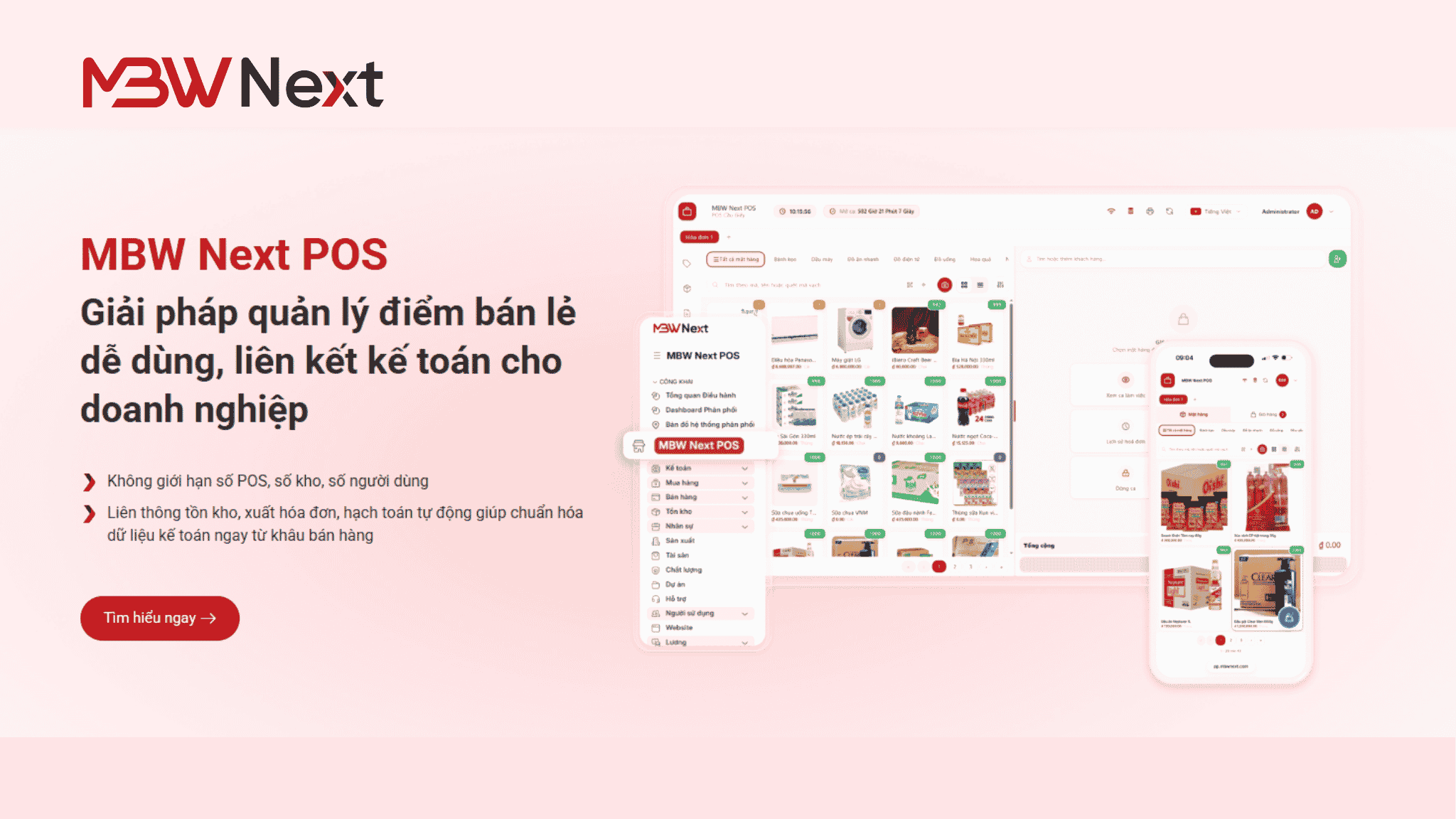 giới thiệu phần mềm POS MBW Next POS