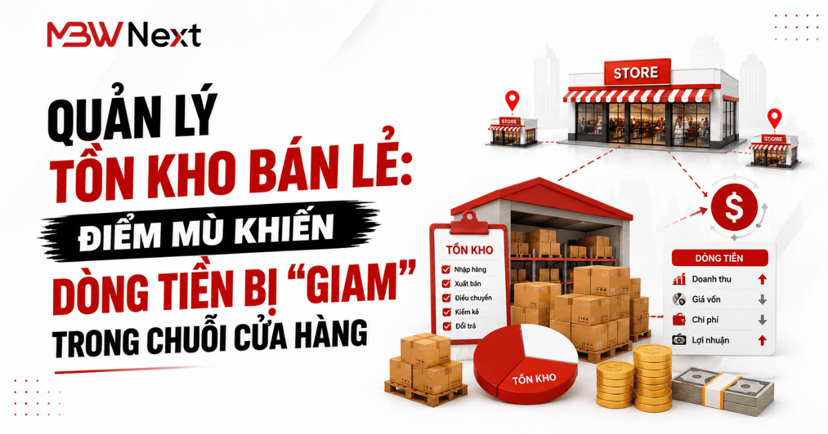 Quản Lý Tồn Kho Bán Lẻ: Điểm Mù Khiến Dòng Tiền Bị “Giam” Trong Chuỗi Cửa Hàng