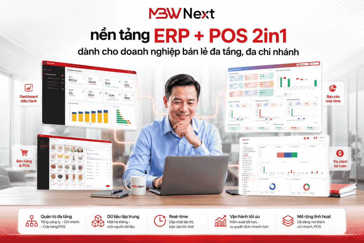 Phần mềm quản trị bán lẻ tập trung MBW Next