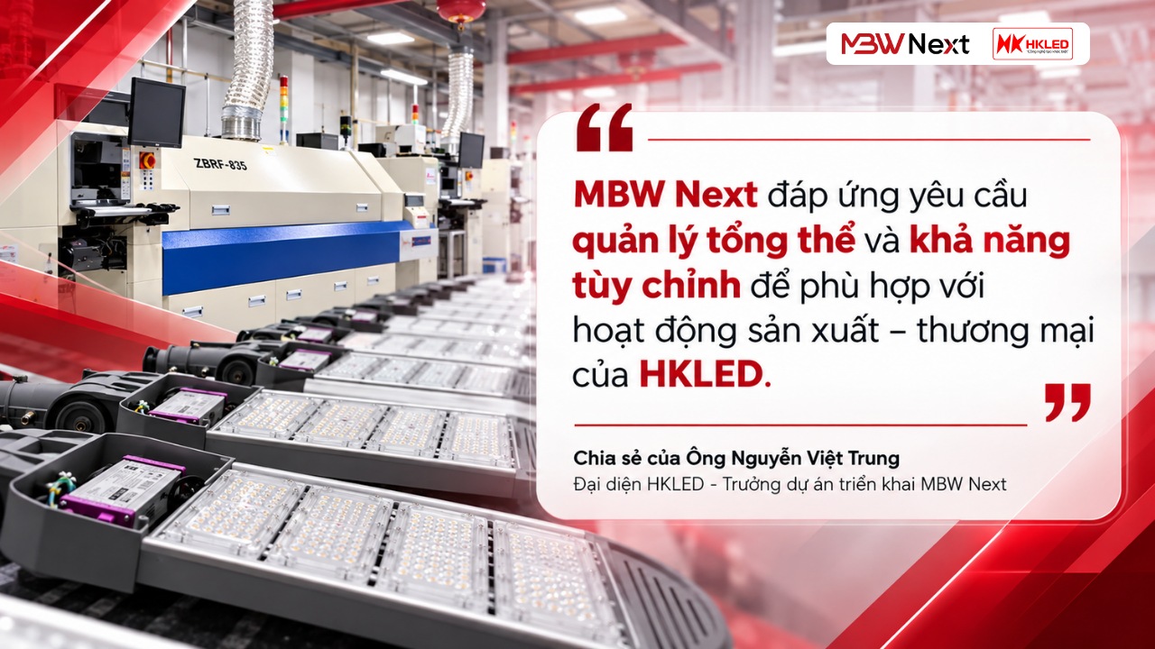 HKLED triển khai MBW Next