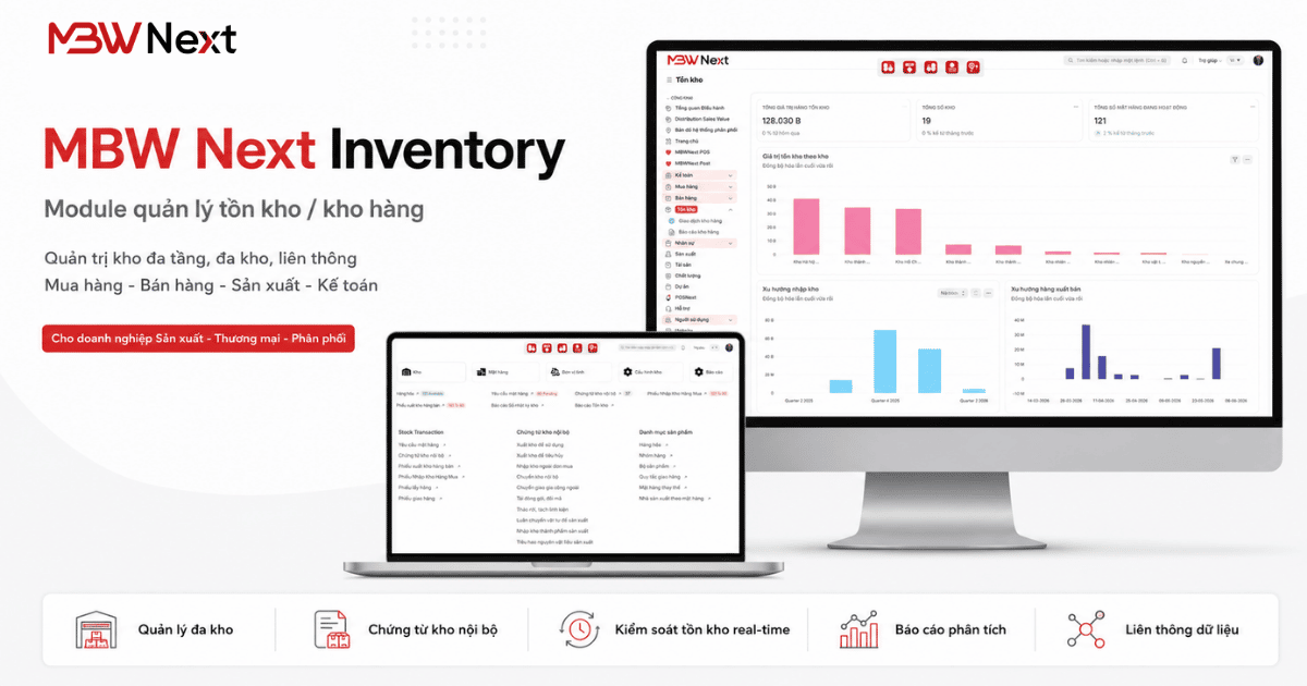 Module MBW Next quản lý kho hàng